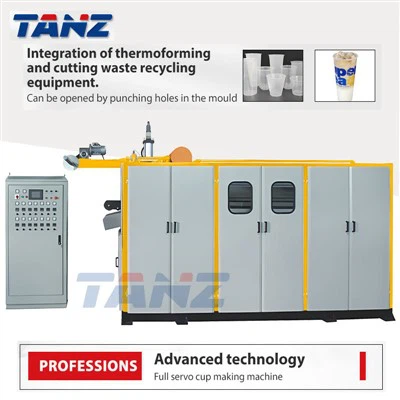 Производител напълно автоматична машина за приготвяне на чаша за хидравлична чаша, машина за оформяне на PP/купа за еднократна кутия, машина за изработка на пластмасова чаша